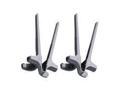 2026-5442-palillos Dedos Alimentarios De Plástico Reutilizables Anti-deformación Para Snacks Hogar Oficina 2pcs Gris