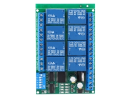 Módulo De Relé De 8 Canales Dc 12v Rs485 Programable Con Comandos De Control