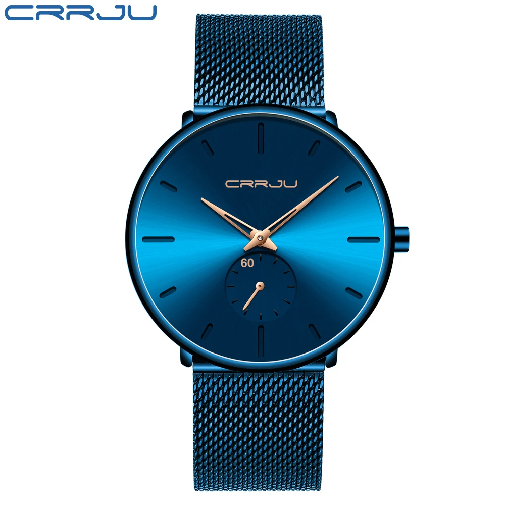 Elegante Reloj De Malla Ultrafina Resistente Al Agua Para Hombre Con Diseño Minimalista.