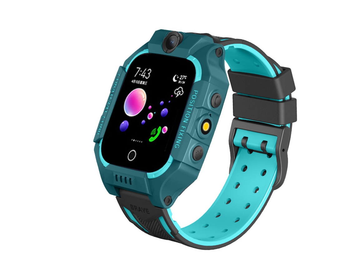 Teléfono inteligente Q19 impermeable para niños con posicionamiento, micro chat y linterna verde Veanxin
