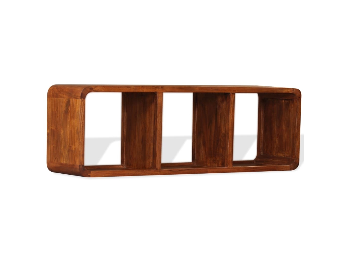 Maison Exclusive - Mueble De Tv Madera Maciza Acabado Miel 120x30x40 Cm