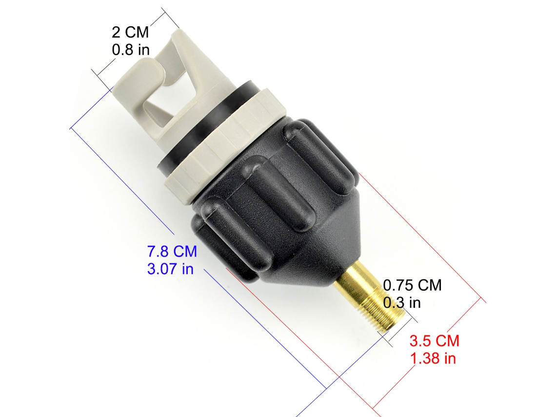 Adaptador Universal Para Bomba De Aire Para Botes Inflables, Sup, Tablas De Remo, Canoas, Kayaks, Conector De Válvula