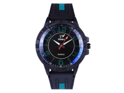 Reloj De Pulsera De Aleación A La Moda Con Pantalla Analógica Y De Cuarzo (para Mujer, Negro Y Blanco)