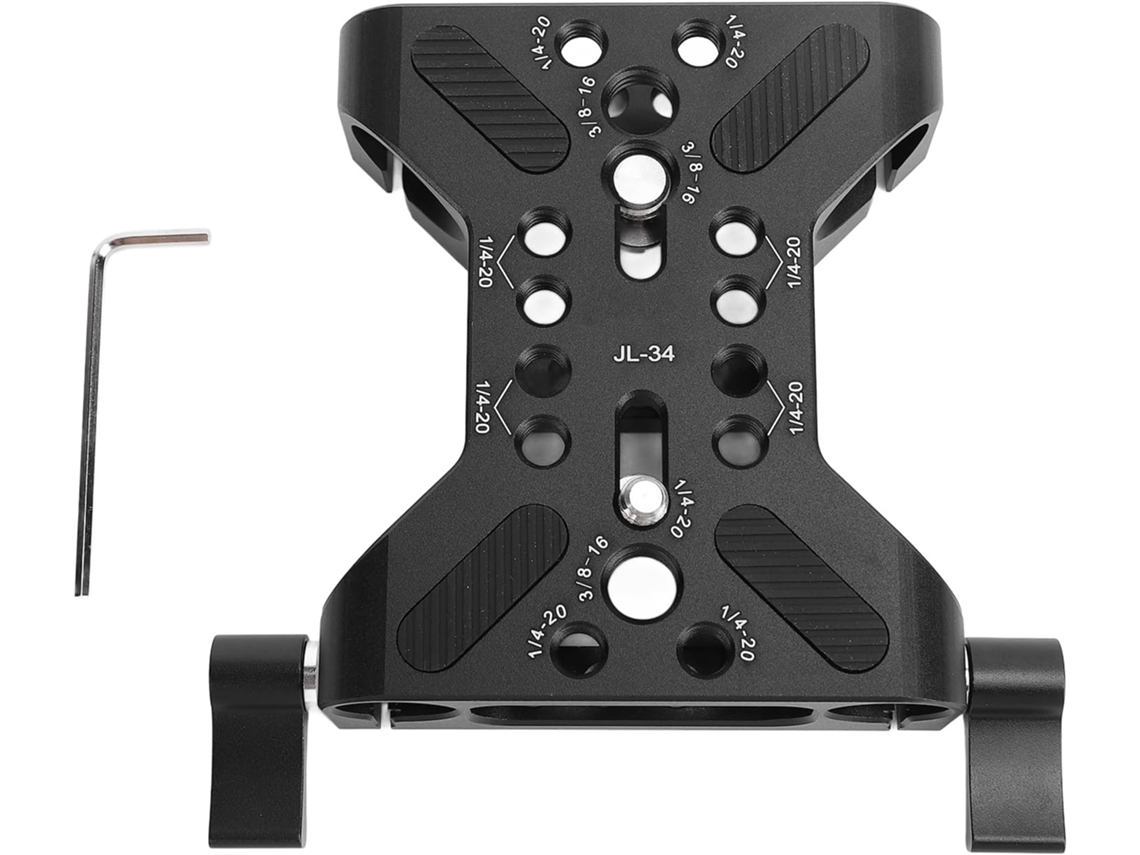 Placa Base Para Cámara De 15 Mm Con Soporte De Liberación Rápida Profesional.