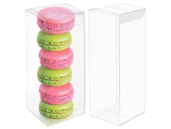 MEOIRUERY Caja rectangular para regalos, juego de 25 cajas transparentes resistentes a los arañazos, ideal para bodas y fiestas.