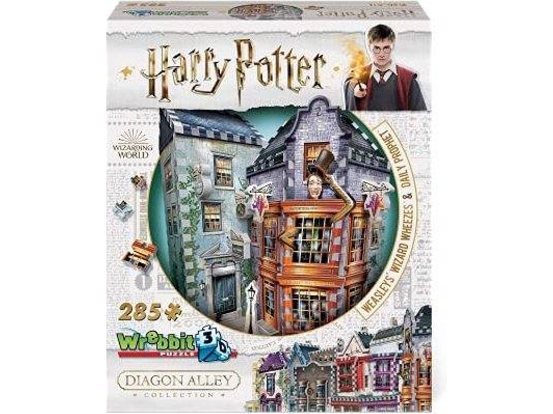 Puzzle WREBBIT 3D Harry Potter Weasleys' Wizard Wheezes & Daily Prophet 3D Jigsaw Puzzle (Idade Mínima: 4)