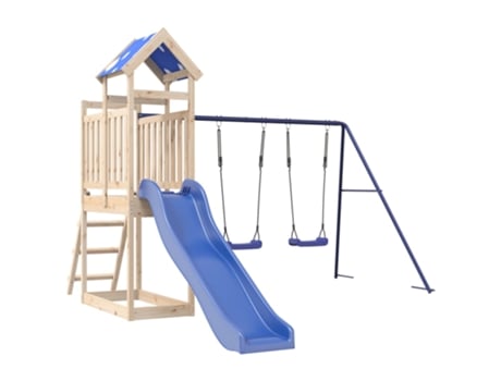 Parque Infantil De Exterior VIDAXL Marrón Madera