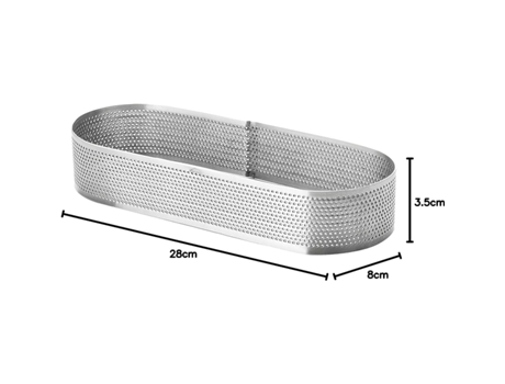 Molde ovalado perforado para tarta LACOR