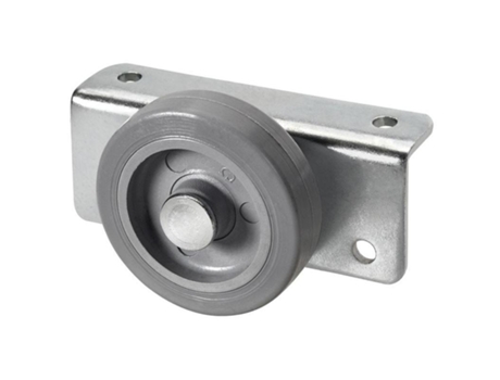 Rueda cama nido 63n50-pgi goma gris eje liso ALEX