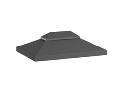 Toldo De Repuesto De 4x3 M, Doble Techo Con Drenaje, Color Gris.