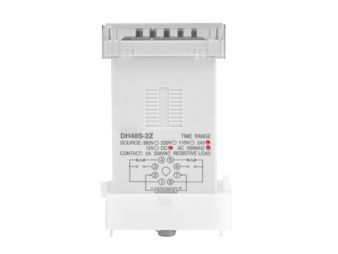 Relé Temporizador Programable Dh48s-2z Led 0.01s-99h99m 8-pin 24v Ac/dc