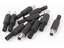 10 Accesorios: Conector Dc Macho De 5,5 Mm X 2,1 Adaptador Enchufe Cable Alimentación, Distribuidor