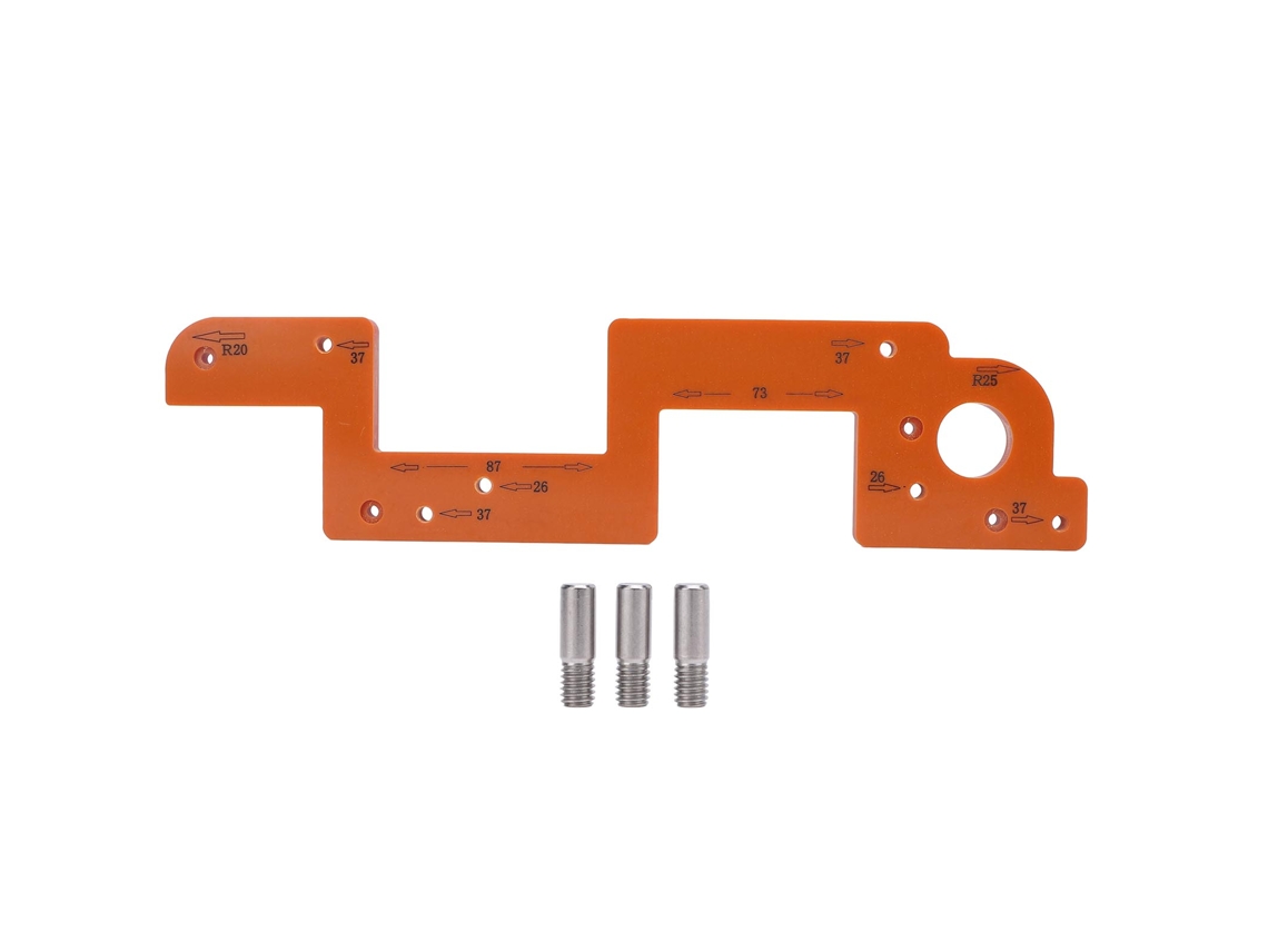 Herramienta Auxiliar Arc Para Plantilla De Posicionamiento De Precisión De 8 Mm Para Ranuras De Puertas De Armarios Antideslizantes