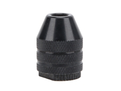 Adaptador de acero al carbono con múltiples abrazaderas y sistema de cambio rápido para accesorios de rectificado cónico rotativo, modelo M7x0.75.