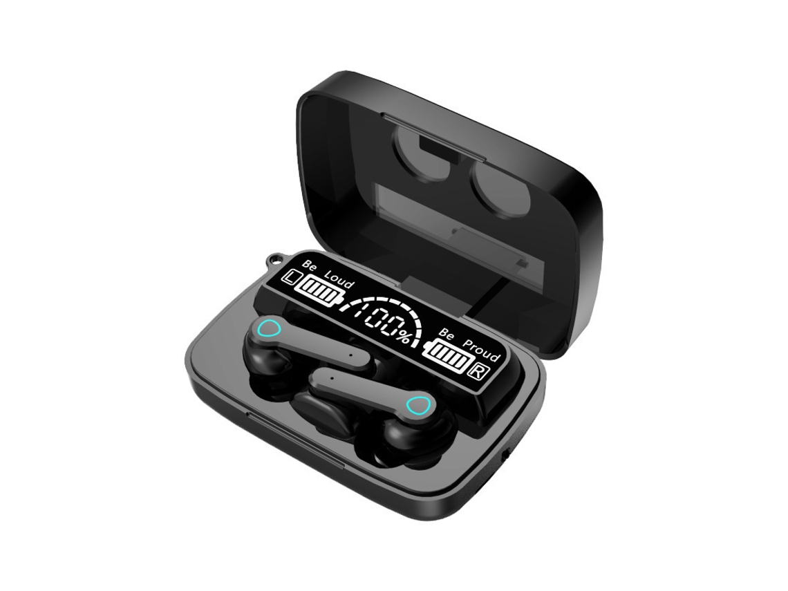 Auriculares Inalámbricos Pantalla Led Táctil Inteligente Inalámbrica Oídoalmacén YIZHOOD Bluetooth Negro