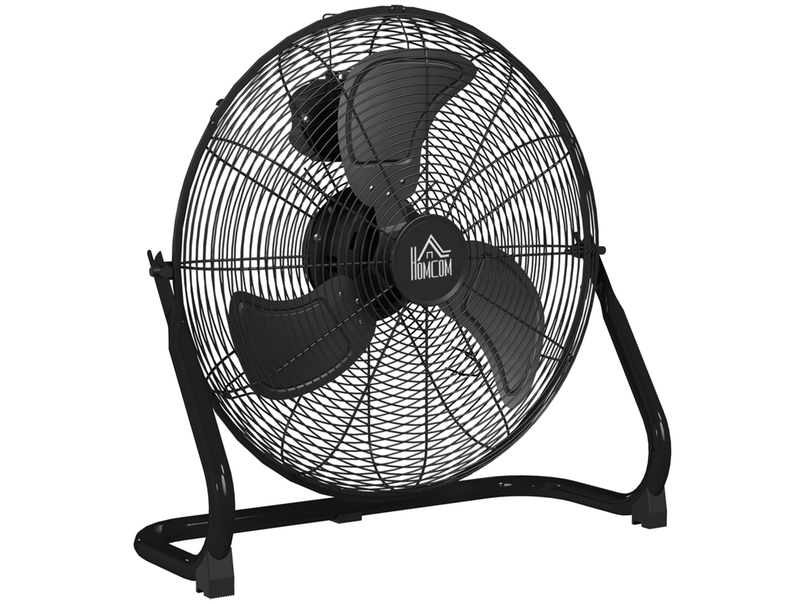 Ventilador De Mesa Eléctrico Portátil, 3 Velocidades, Inclinación 120°, Flujo De Aire Potente, Negro