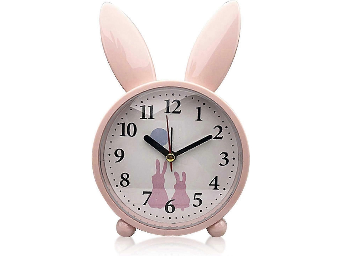 Reloj despertador infantil, reloj despertador, conejo, analógico clásico, GOKOCO
