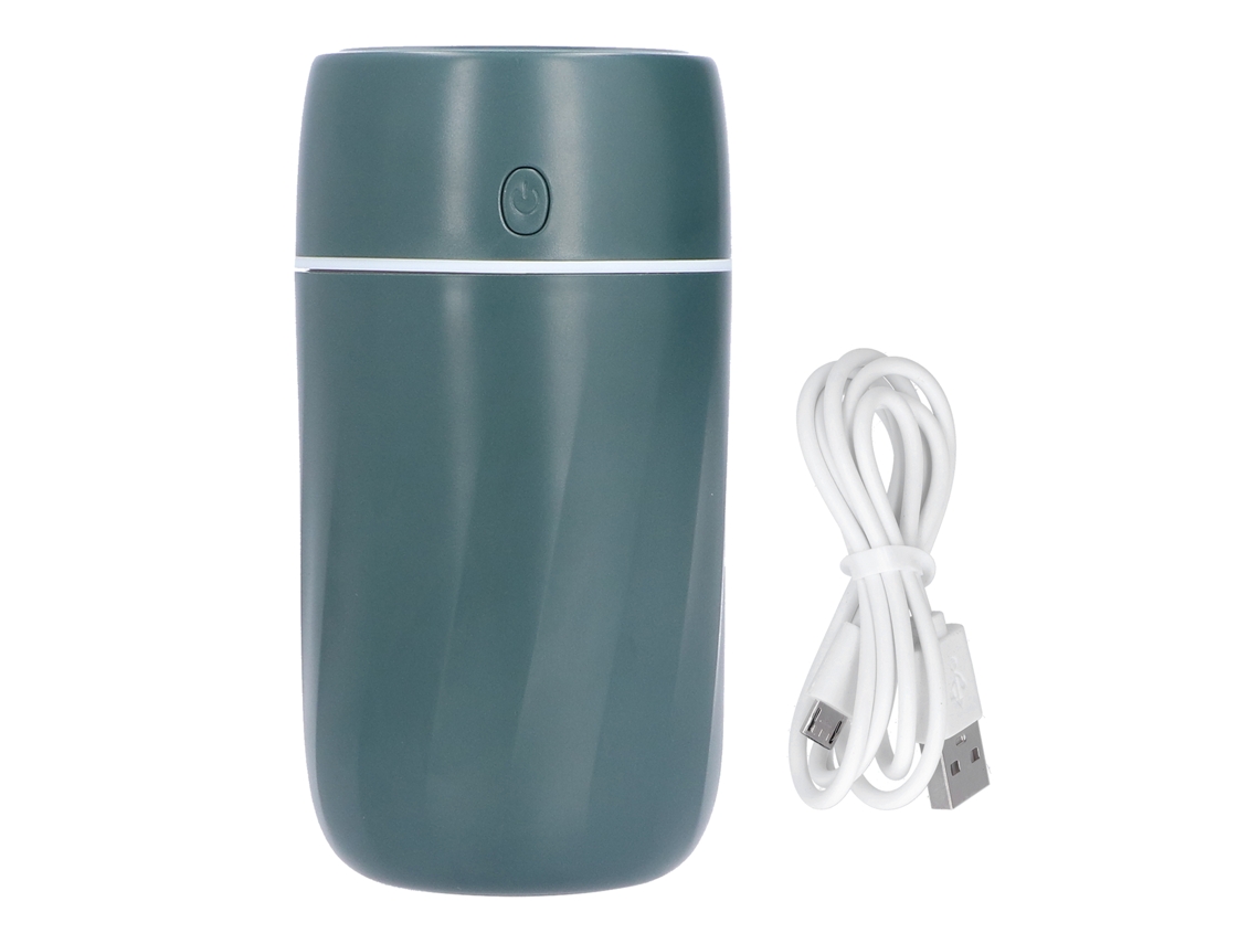 Mini humidificador portátil de 300 ml con luces de colores para el hogar, el dormitorio, la oficina y el coche.