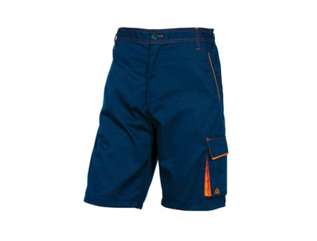 Pantalones Cortos Deltaplus con Cintura Ajustable y 5 Bolsos Azul Laranja Talla Xl