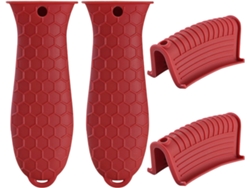 Agarres De Silicona Antideslizantes Rojos Para Ollas/hornos