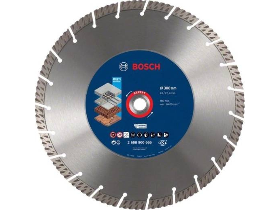 Disco de Diamante BOSCH Expert Multimaterial de 300x20-25,40x3x15 mm para Sierras Bancada; para Sierras A Gasolina