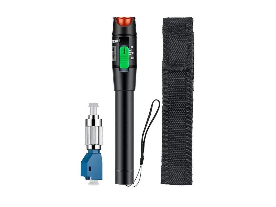 Localizador Y Comprobador De Fallos De Fibra Óptica De 30 Mw Y 30 Km Con Conector Vfl Hembra Lc De 650 Nm Para Cable Óptico.