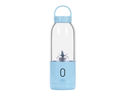 (azul) Exprimidor Portátil Multifuncional De 500 Ml, 6 Cuchillas, Alta Potencia, Con Botella De Agua