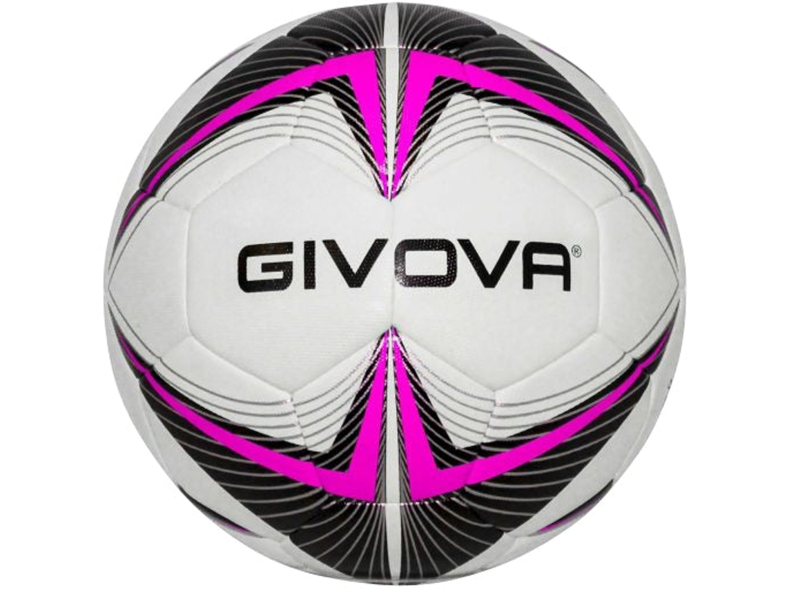 Balón de fútbol Givova Match King Fuxia Negro Talla 5 Rendimiento Superior
