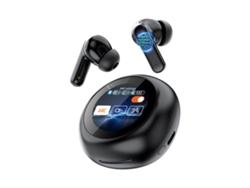 YEMAESRE Auriculares Inalámbricos Led Full Smart Touch Hifi Tela Impermeable Bluetooth con Cancelación De Ruido Negro