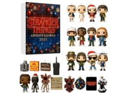 Caja sorpresa con calendario de cuenta regresiva de Strange Story, para Navidad, para colgar en el árbol de Navidad, acrílico.