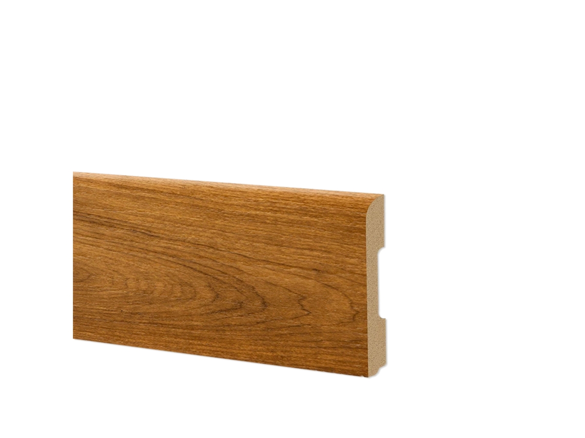 Rodapié Bc Cepillado En Polímeros Hi-Tec Equalwood 68X10Mm Aluminio Blanco Etc. Roble Cálido ETERNAL PARQUET