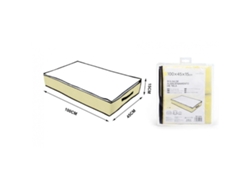 Caja de almacenamiento de tela de gran capacidad para organizar el hogar, 100 x 45 x 15 cm, organizador plegable, solución de almacenamiento