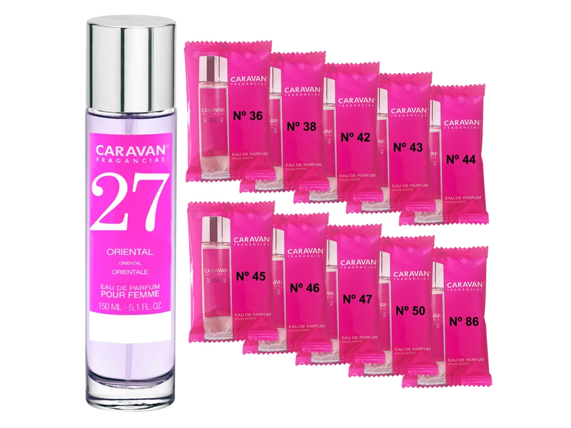 Perfume de mujer Caravan Nº27 150 ml Set de 10 Frascos Fragancia