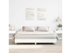 Estructura De Cama Sin Colchón Blanca 200x200 Cm