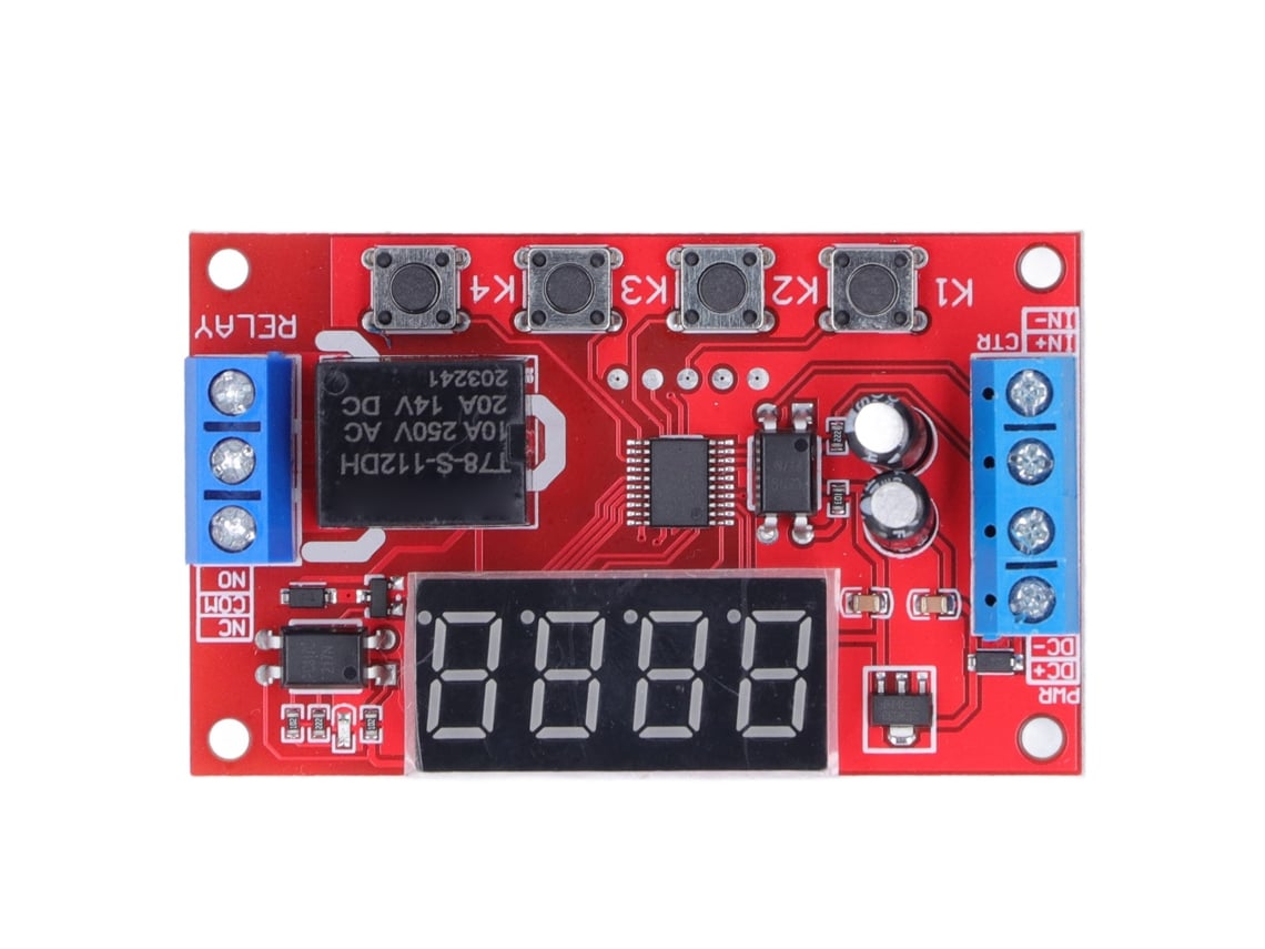 Veloriskku-módulo De Relé 12v Com Atraso Temporal Digital Programável, Interruptor De Disparo Com Isolamento Optoacoplador