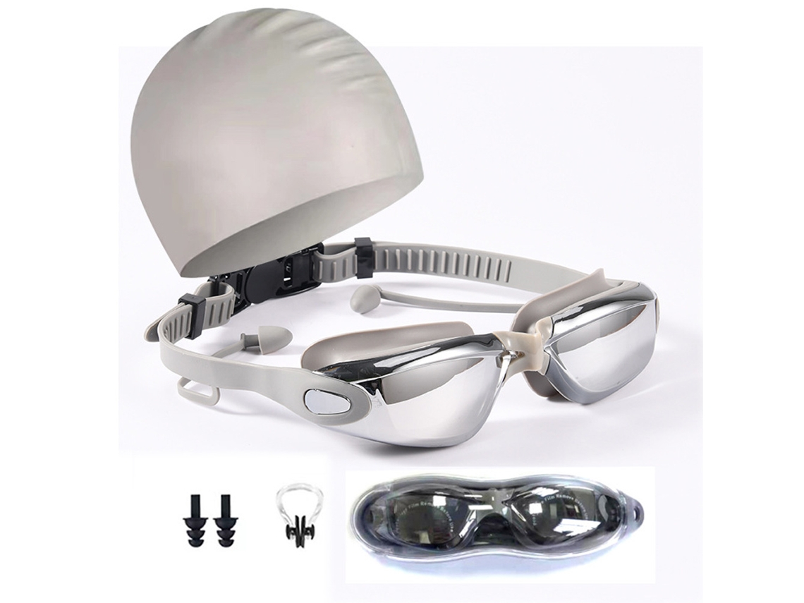 Gafas de natación con pinza nasal y tapones para los oídos Rnemitery