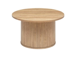 Mesa de centro Colva chapada efecto madera D70cm - Madera natural - Atmosphera interior Designer