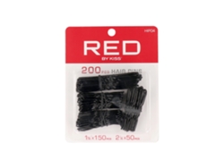 Horquillas para el cabello 1 3.4 2 1.2 200 unidades Negro Rojo Beso