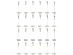 24pcs Portavasos De Mesa Electrolizado Plata Forma Boca De Pez Para Tarjetas Fotos Notas