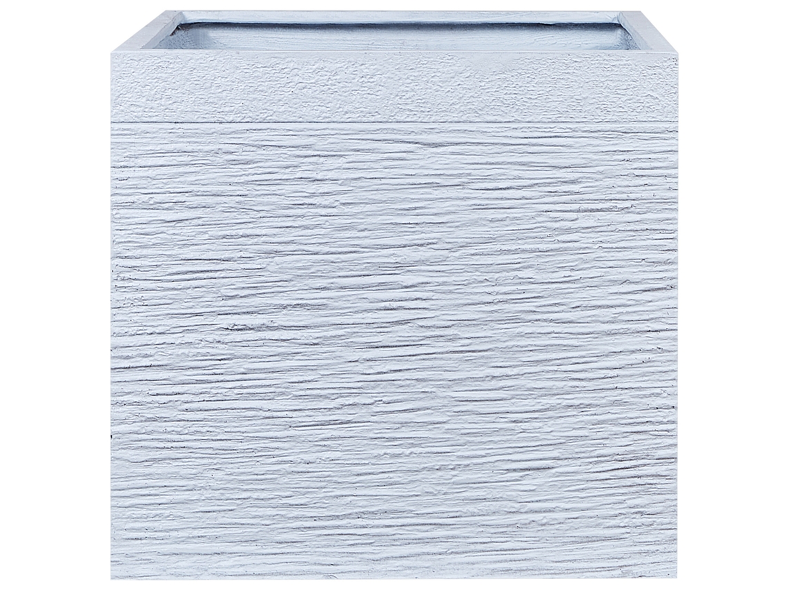 Vaso Beliani Paros De Óxido De Magnésio Branco 50x50x46