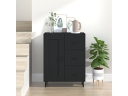 Lovely Home Aparador 69,5X34X90 Cm Madera Procesada Negro