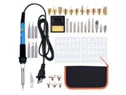 Kit De 39 Piezas Para Pirograbado Con Pluma De Temperatura Ajustable (200-450 ℃) Para Principiantes Y Adultos.