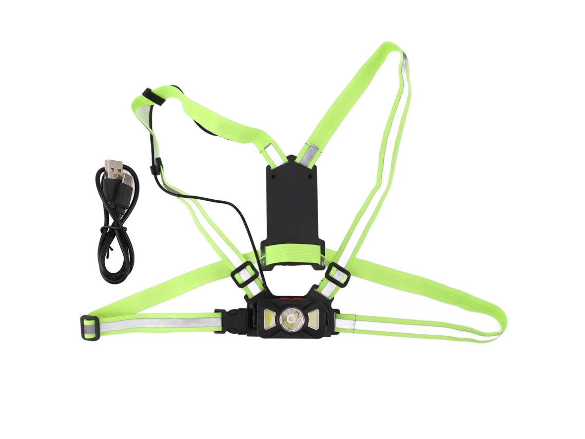 2026-luz De Pecho Para Correr Al Aire Libre De Noche Con Dos Fuentes De Luz Impermeable Ip55 Para Ciclismo Caminata Camping Senderismo