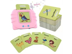 Ats-máquina De Aprendizaje Con Tarjetas Palabras De Vista Jardín De Infantes Lectura Para Niños Pequeños Rosa
