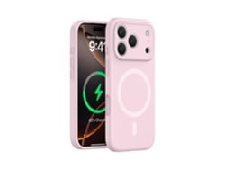 (rosa, Iphone 17) Funda De Silicona Líquida Para Iphone, Fuerte Fijación Magnética, Protección Completa, Diseño Sencillo.