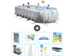 Intex Piscina Prism Frame Oval - 610x305x122 Cm - 9-peças S639