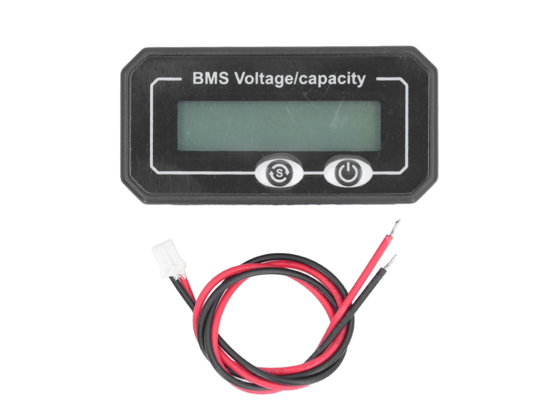Comprobador De Baterías De Litio De 8-99,9 V Con Pantalla Hd, Indicador De Voltaje Y Capacidad, Con Cable.