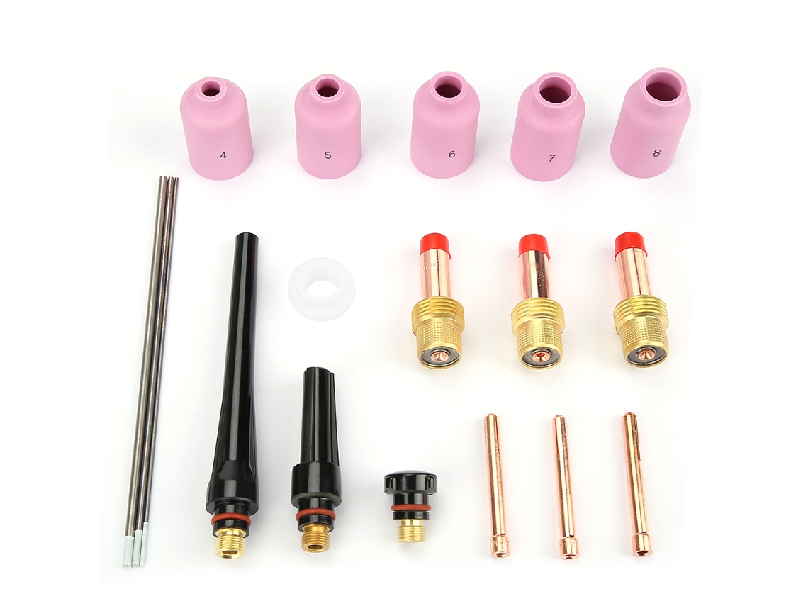 Accesorios Consumibles Para Antorcha Tig, Serie Wp-17/18/26, Juego De 18 Piezas, Boquilla De Gas.