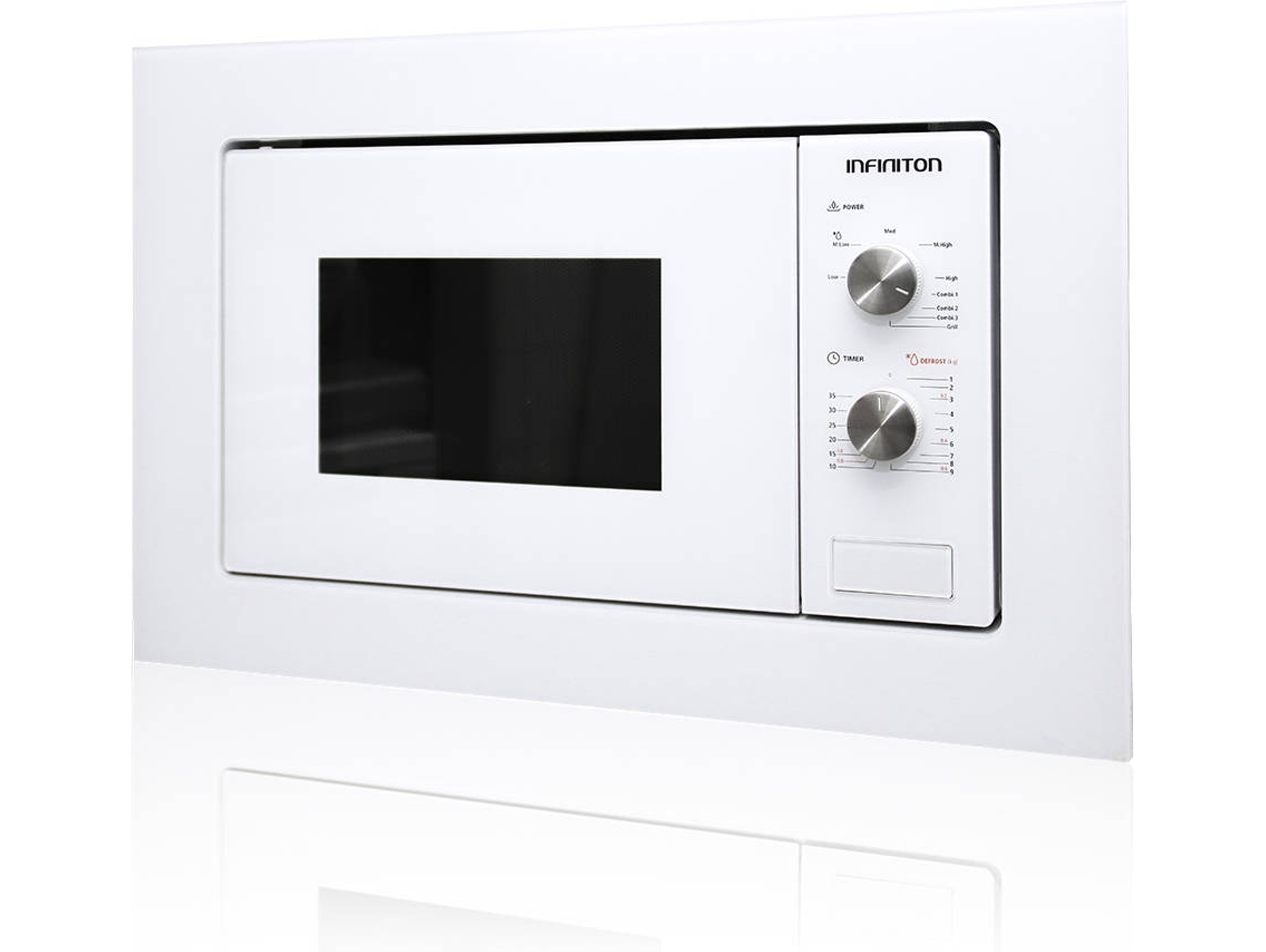 Microondas Integrable INFINITON IMW-WHITE1720 (20 L - Con grill - Blanco)