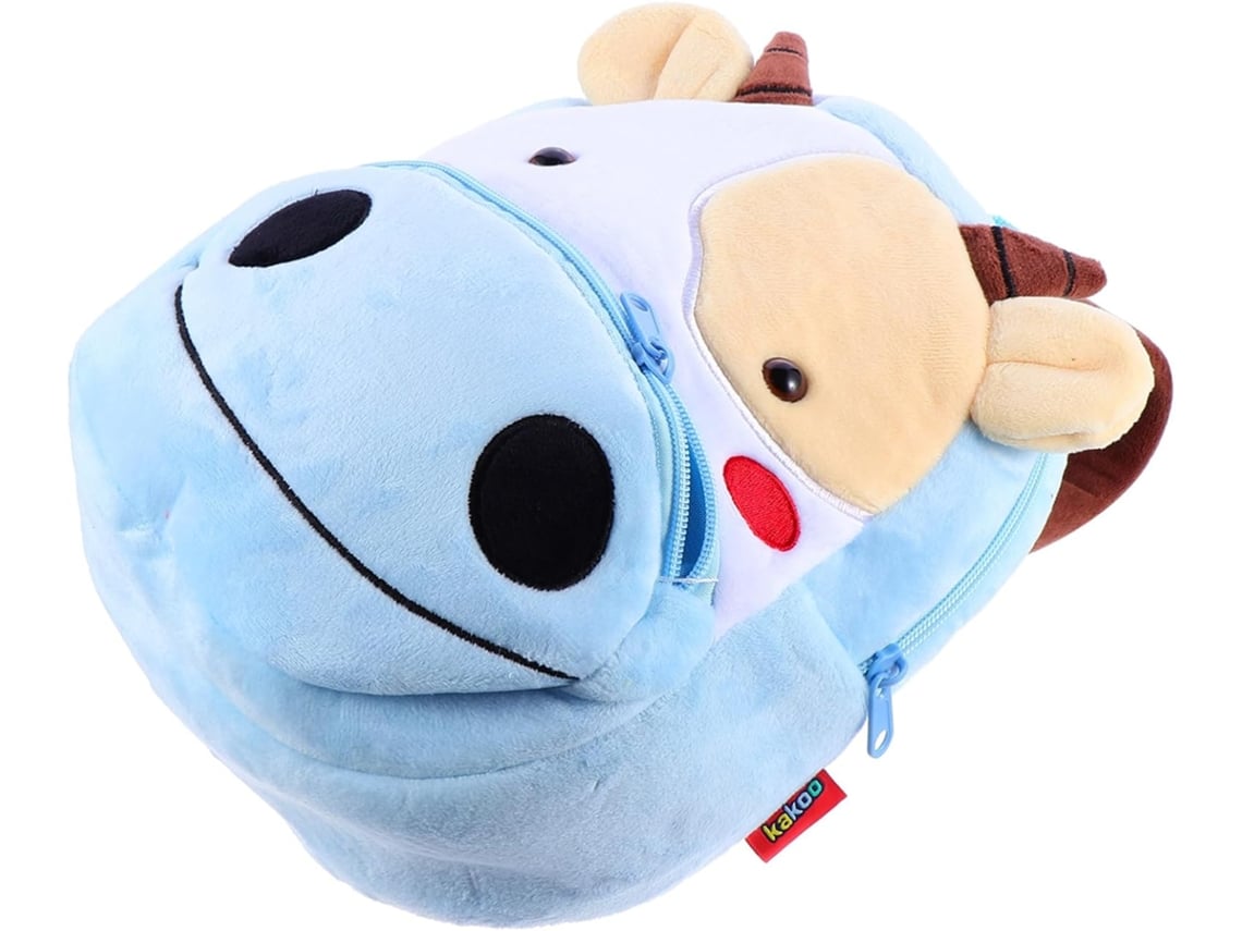 Mochila infantil de peluche Solustre, una bonita mochila con estampado de vaca, ligera e ideal para el colegio, los viajes y el uso diario.